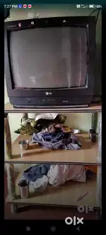 LG tv with table