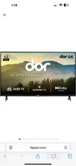 Dor tv 43 inch new
