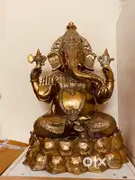 Brass Ganapati 2 feet + height statue antique