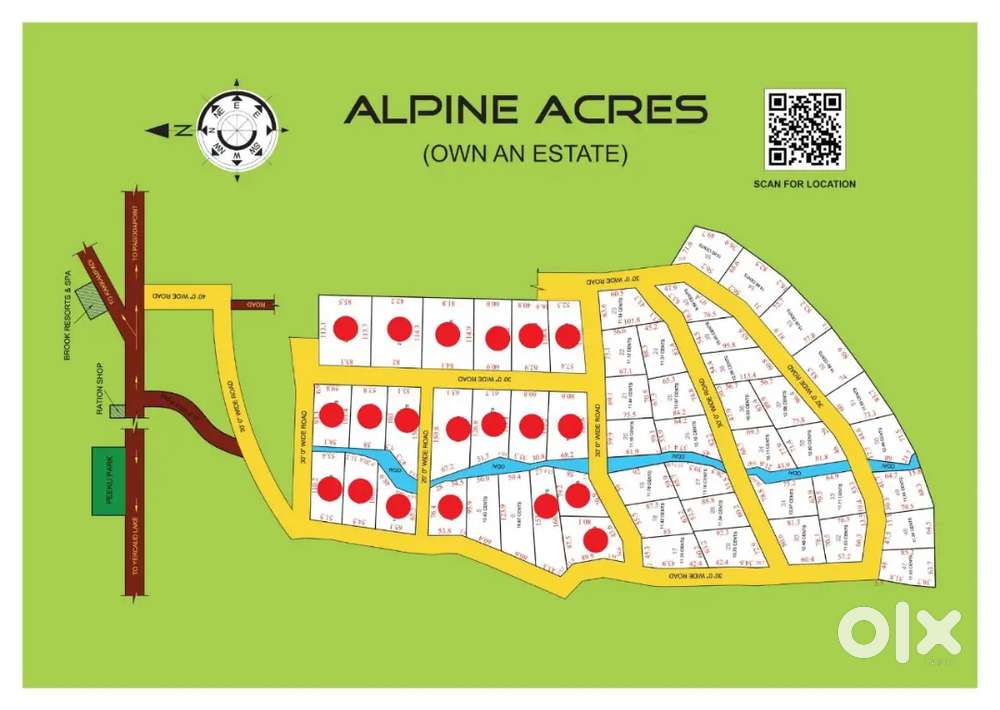 Farm land alpine acres near by pakoda point leath la irunthu distance