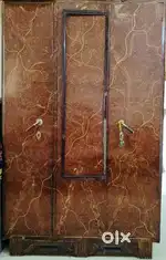 3 Door Almirah + Stainless Steel Kitchen Utensils Rack