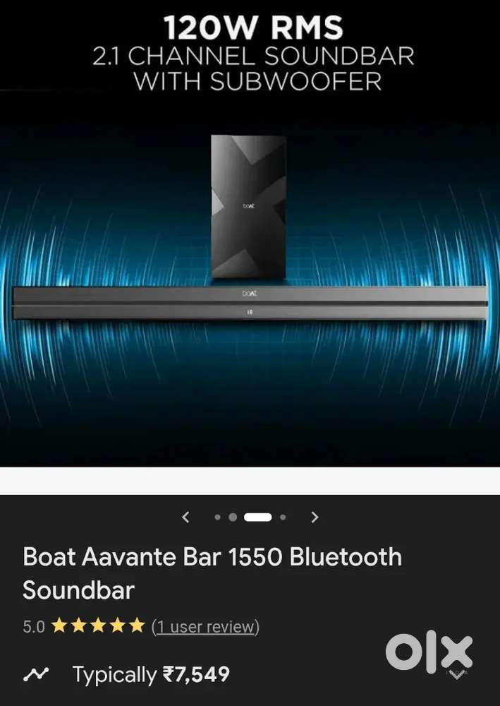 Boat avante bar 1550.Brand new condition.