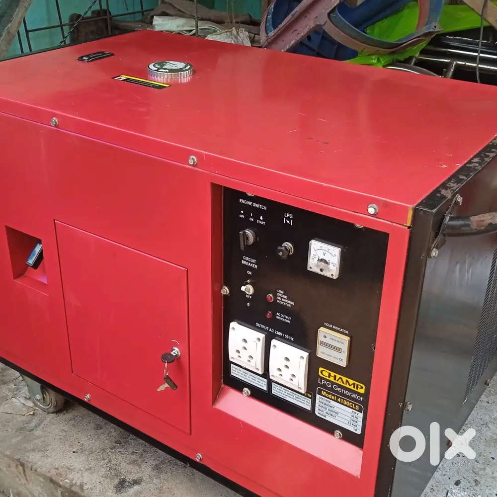 champ   4100  volt silent  self  start  generator
