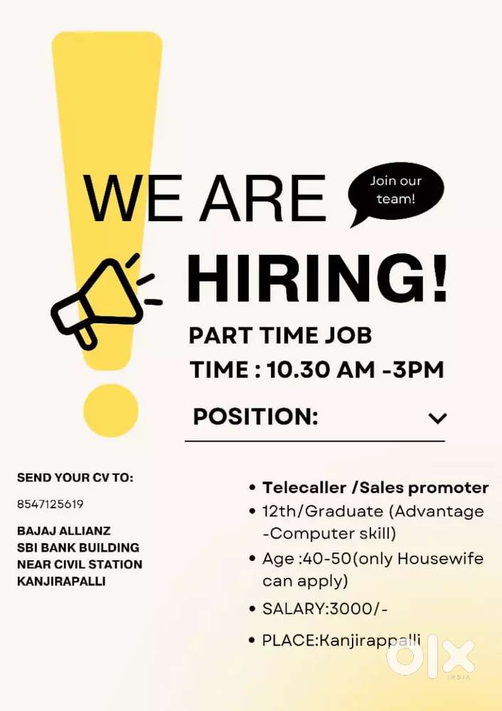 Sales promotions by telecalling.Purely office based job.