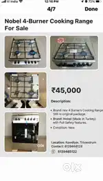 Cooking Range Made in Turkey