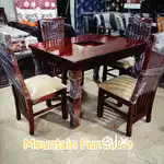 Sell for Assam teak wood 4chair dining table with wholesale price