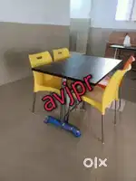 New four seater dining table with four chairs cafe furniture restauran