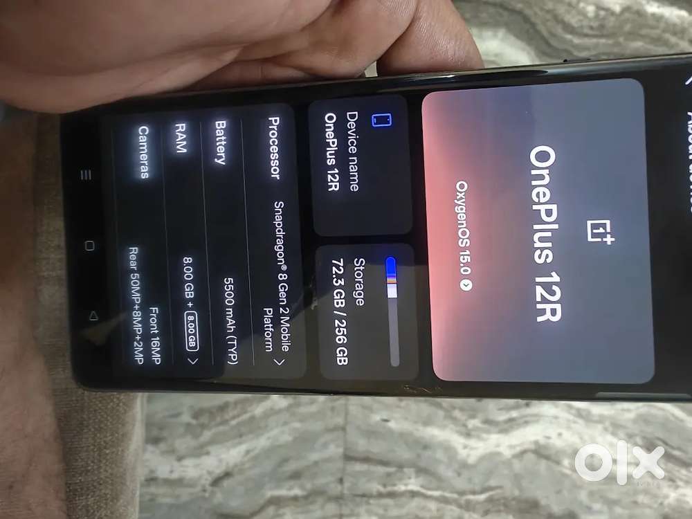 One Plus 12 R ( 8+256) irony grey ( fixed price)