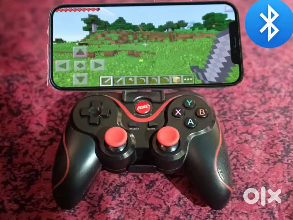 Gamepad with mobile  stand with bluetooth connection