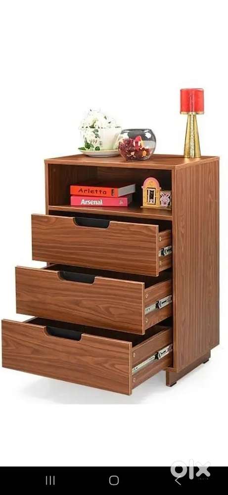 COD 3 Drawer Engineered Wood Free Standing Chest of Drawers