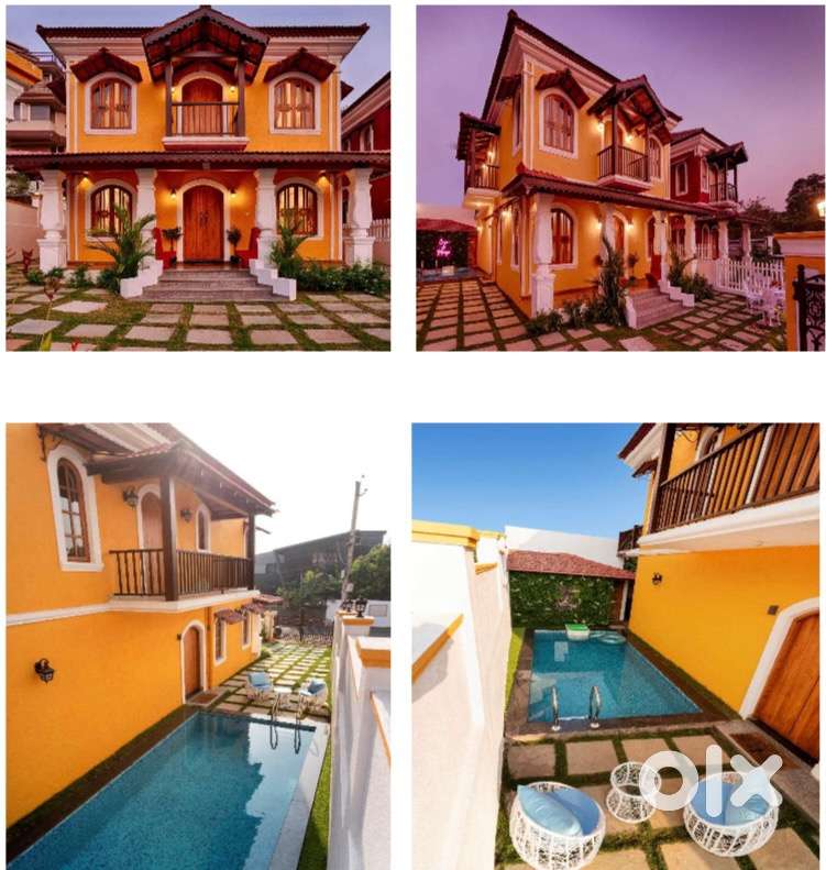 4bhk villa with private pool for rent in Porvorim