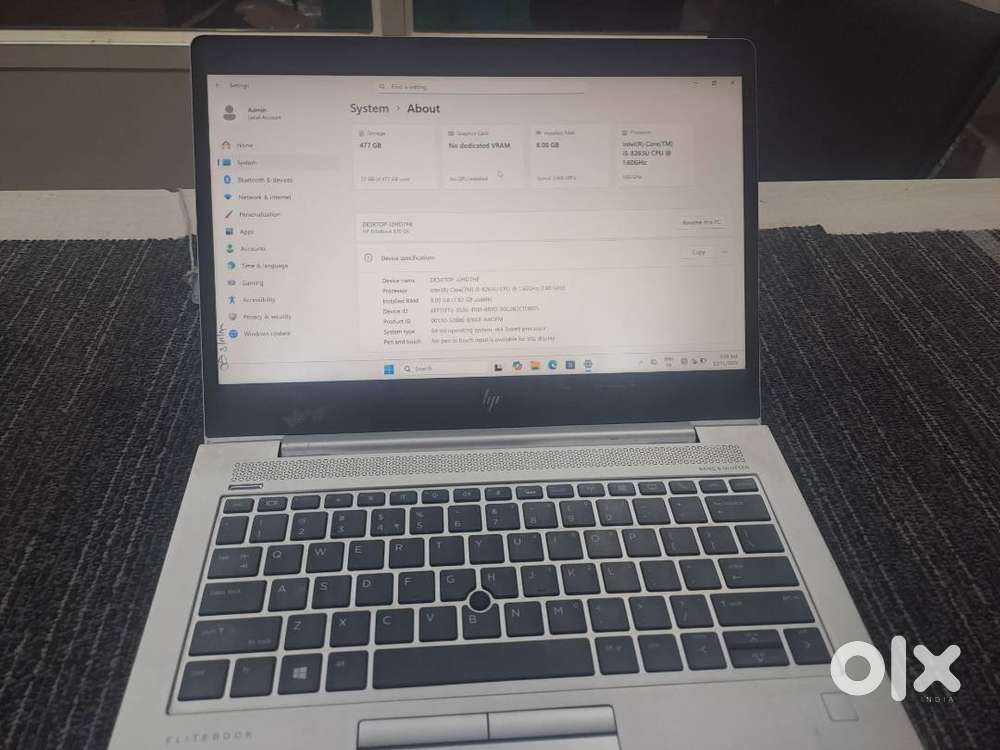 A++ Condition HP EliteBook 830 G6 i5 8th Gen, 8GB RAM, 256GB SSD