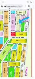 Huda sector 5 plot 107 gaz 72000/-