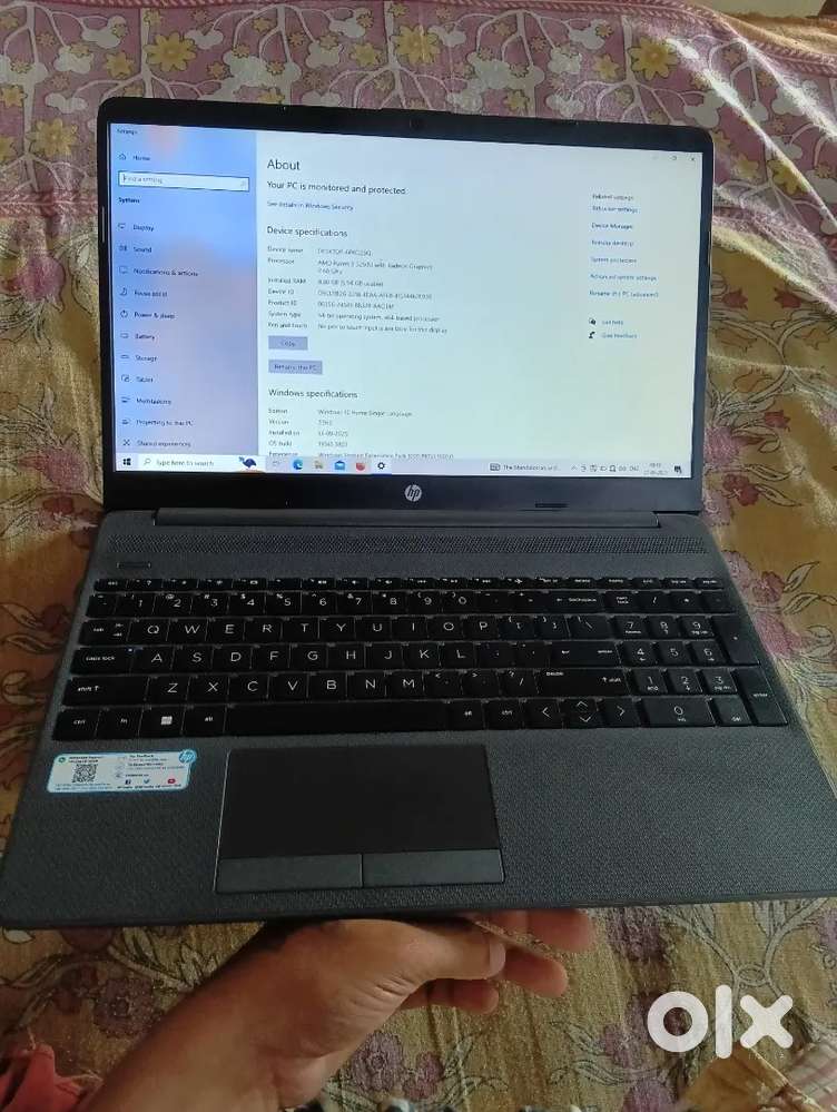 Hp laptop 8g 255