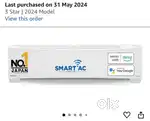 Panasonic ac- 1 year old
