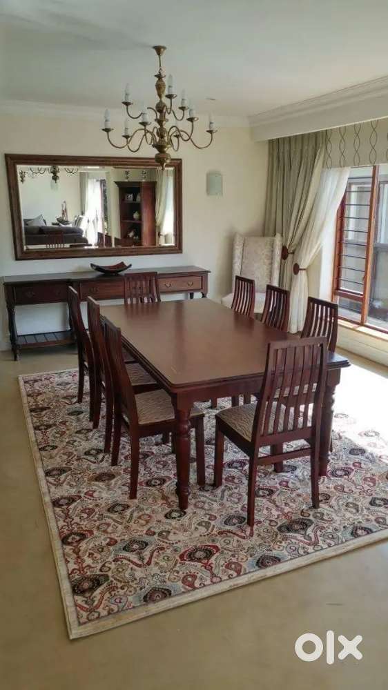 Computer table + Sagon dinning table 6chairs.