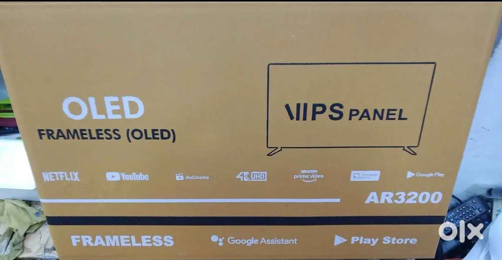 40 inch smart android frameless led tv with 600 channel free in tv