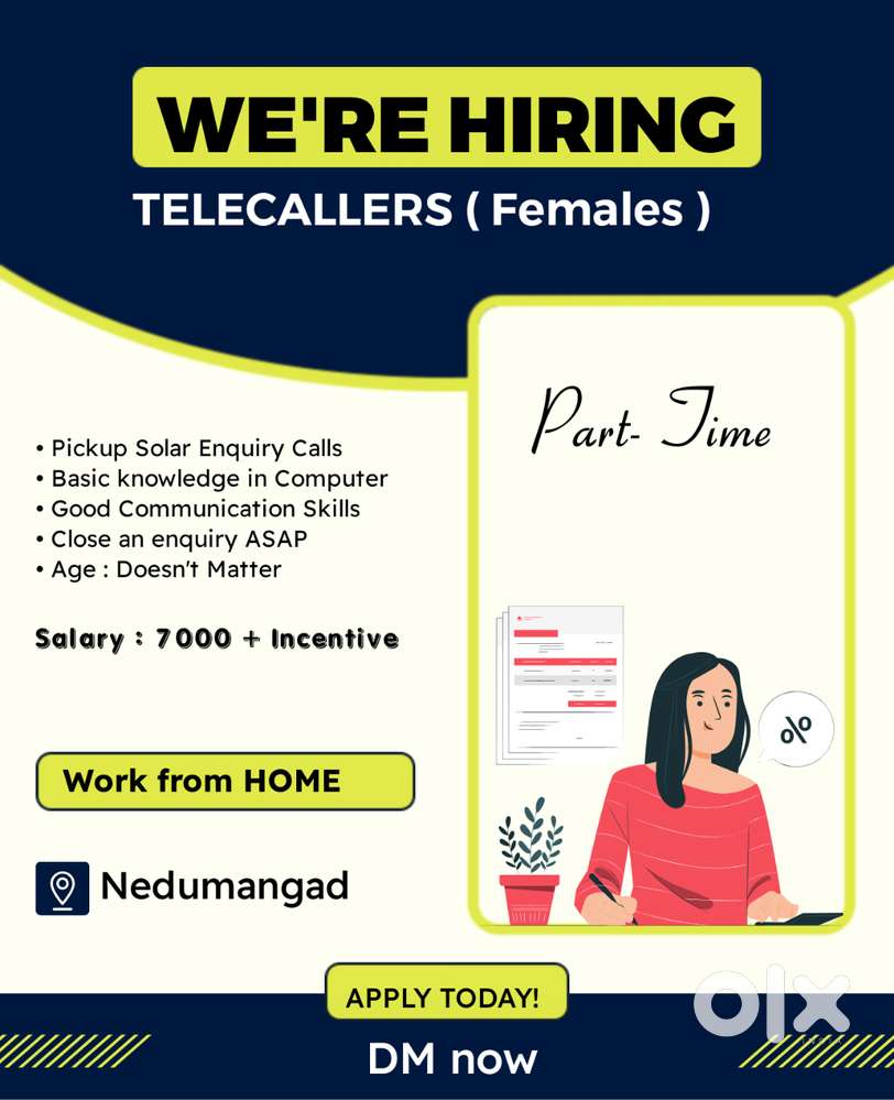 Wanted Part- Time Female Telecallers