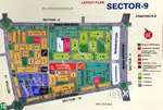 1000 sq.ft. Second Floor. Newly Built. Showroom. Sector 9. Panchkula