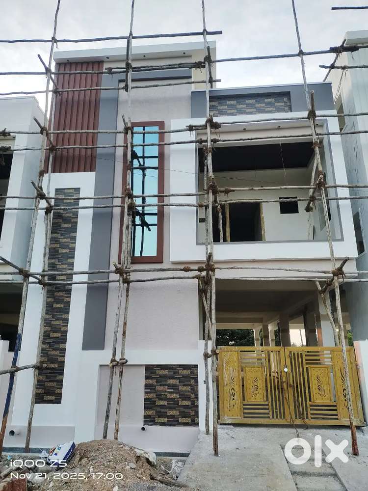 160 sq yards 3 New Individual Vuda 3 bhk East facing houses for sale..