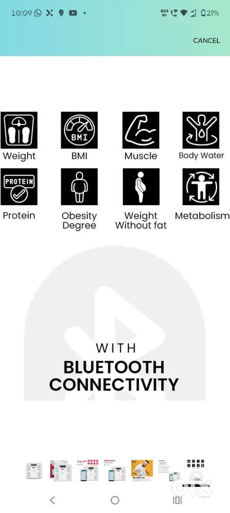 Body weight scale upto 180kgs