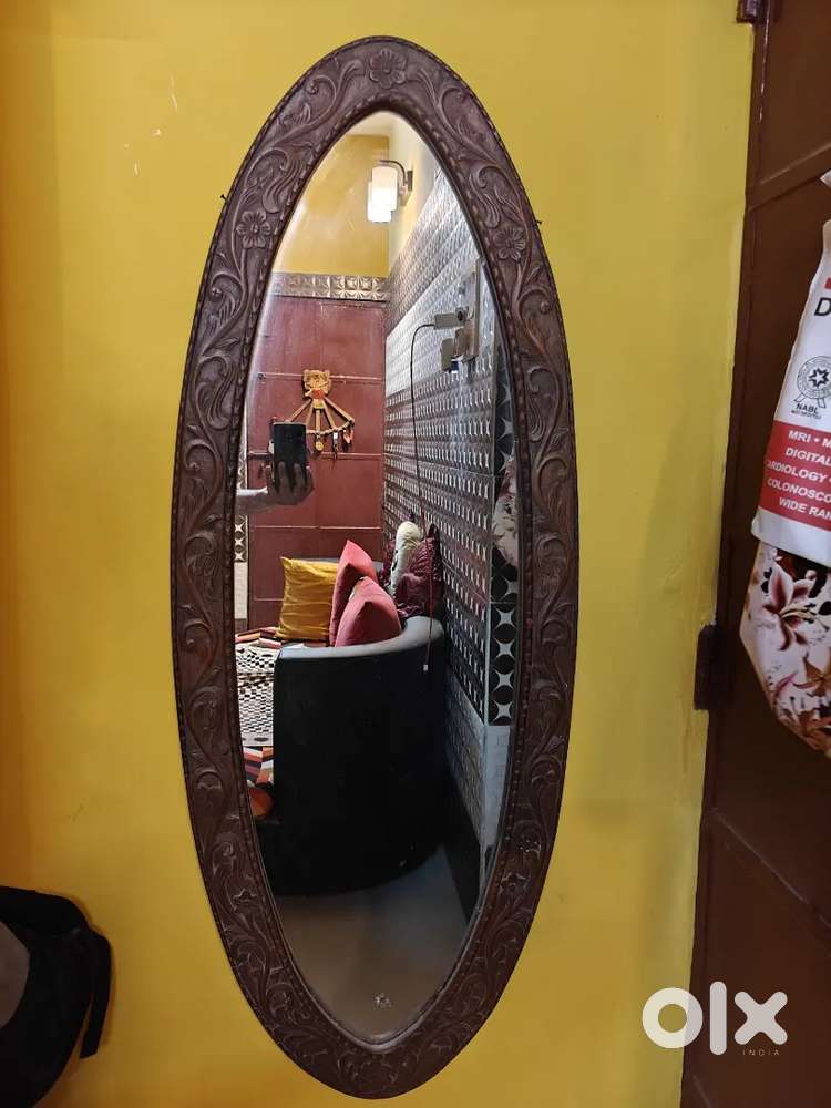 Antique Belgian glass mirror
