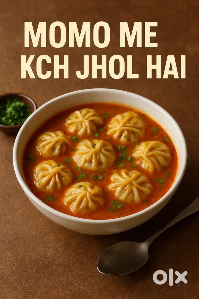 Selling momos on food stall