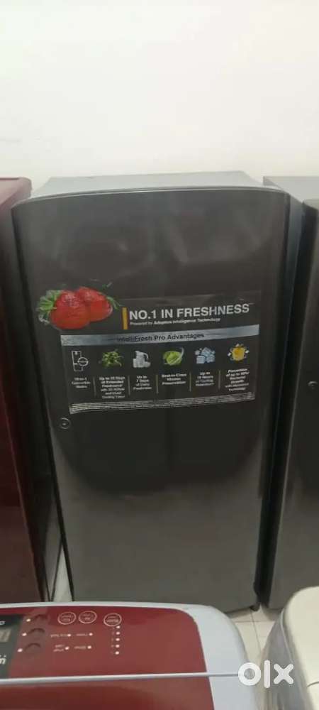 Single door fridge with warranty and good condition