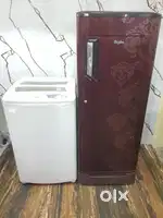 Whirlpool flower model refrigerator & godrej washing machine*/