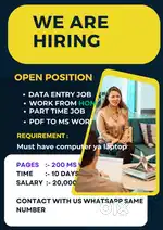 Work at Home Job: Simple Typing Job Data Entry