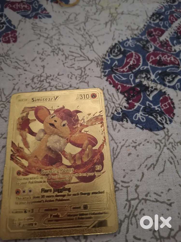 Golden Pokémon card