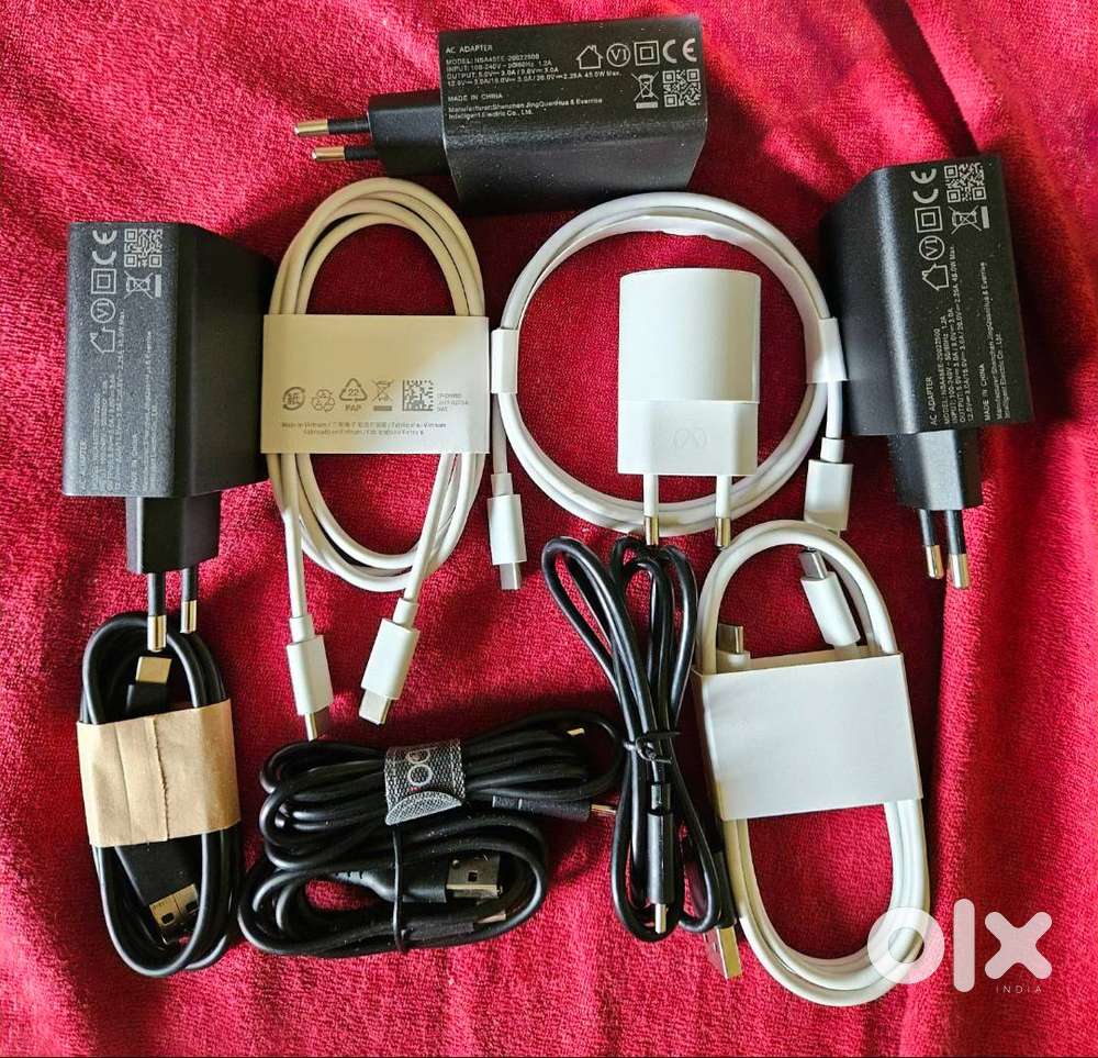 Anker & Meta Type-C chargers 67W, 45W & 18W brand new with cable