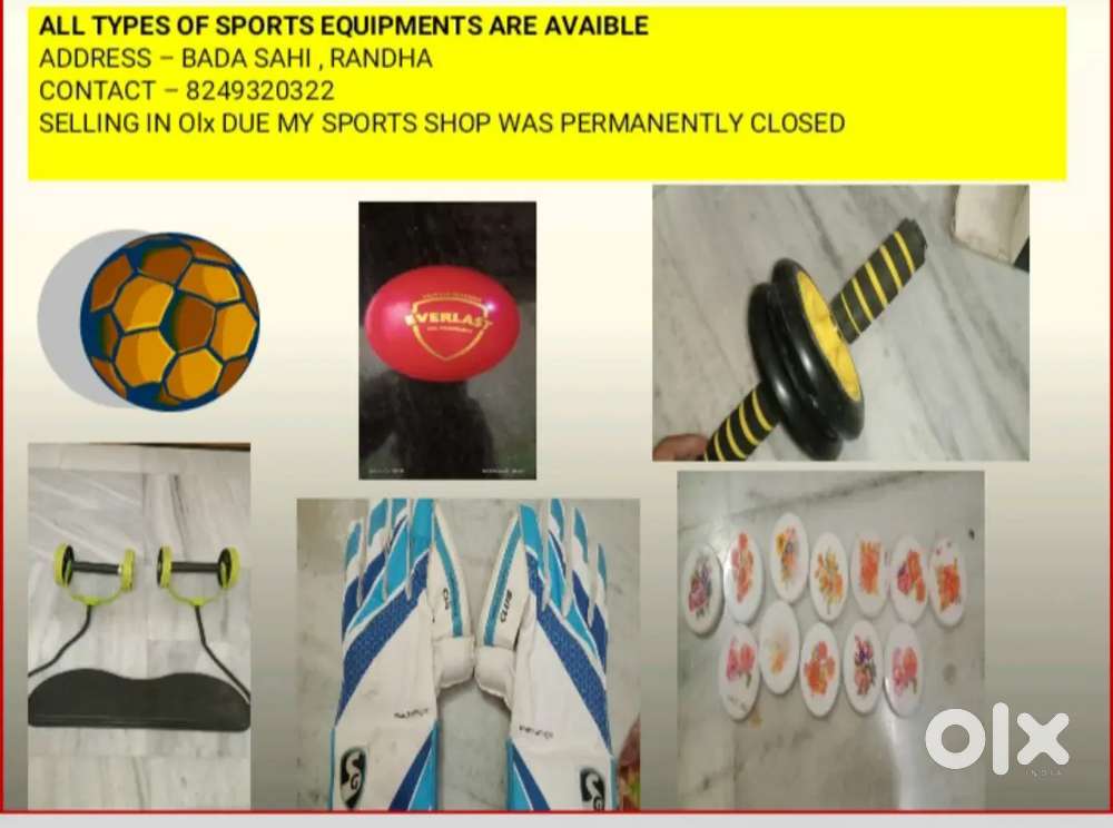 All types of sports item