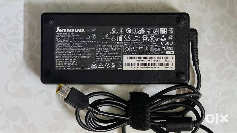 original Lenovo laptop charger, 170W (Model: ADL170NDC3A)