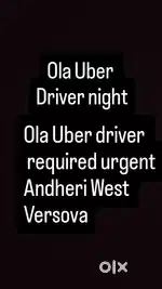 Ola Uber driver night shift