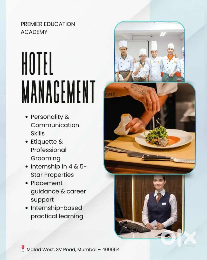 HOTEL Management course with 100 job guarantee