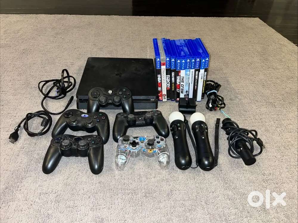 Sony PlayStation 4 PS4 Slim 1TB Console CUH-2115B 5 Controllers 11