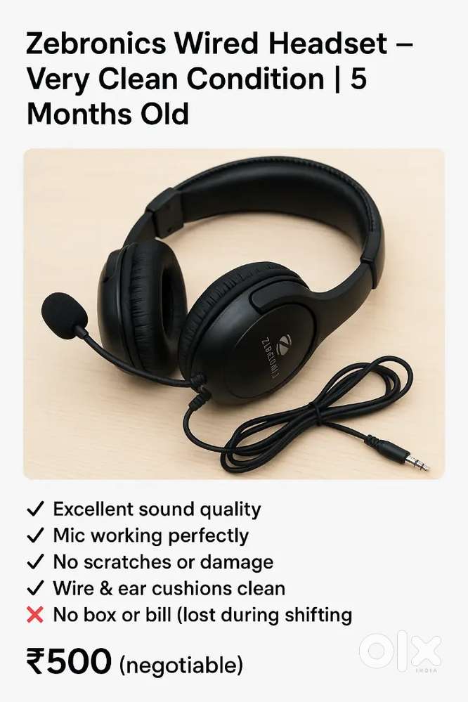 Zebronics Wired Headset