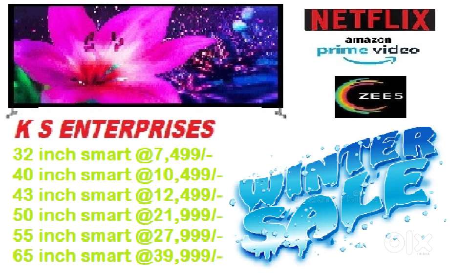 WINTER OFFER 43 INCHES  SMART, 4K UHD LED TV IN 12,499 ONLY