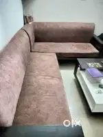 Beautiful L shape Sofa Brown colour with centre table