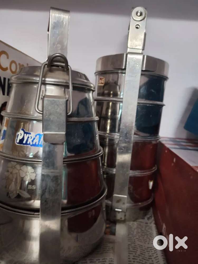 2 Steel tiffin