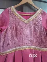 Gown pink golden xxl