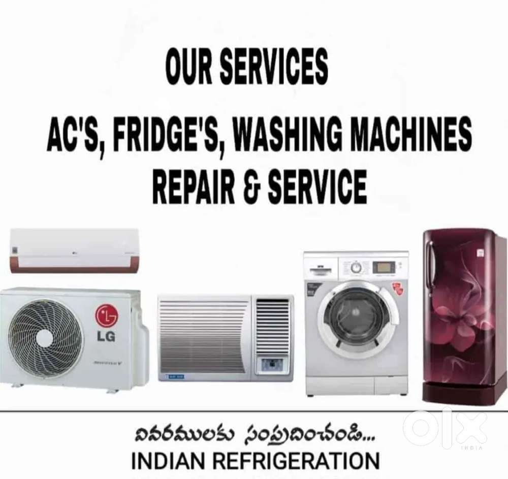 Ac/washing machine/geyser repair చేయబడును