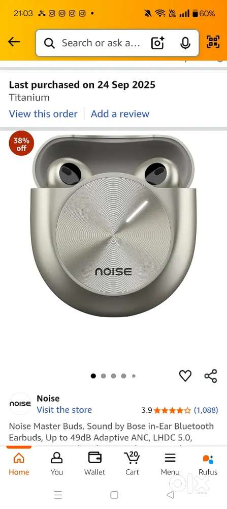 Noise Master Buds, Sound by Bose in-Ear Bluetooth
