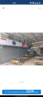 Shops available for panipuri, tiffins, chinese, biryani and manidi