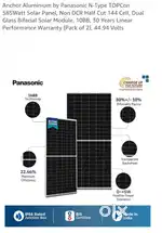ANCHOR panasonic solar panel 585topcon
