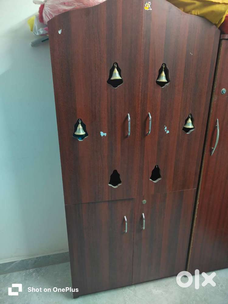 5 feet Temple Mandir for Home with Door Cabinets