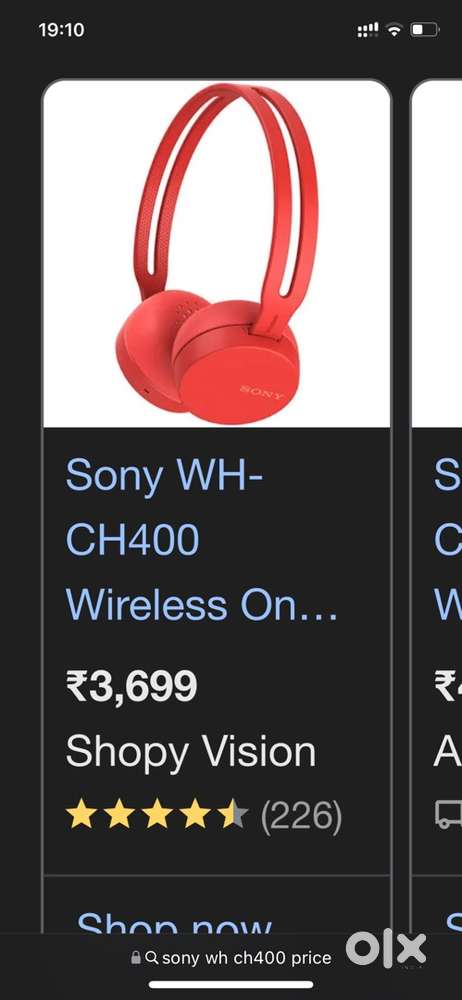 Sony WH CH400 headphone