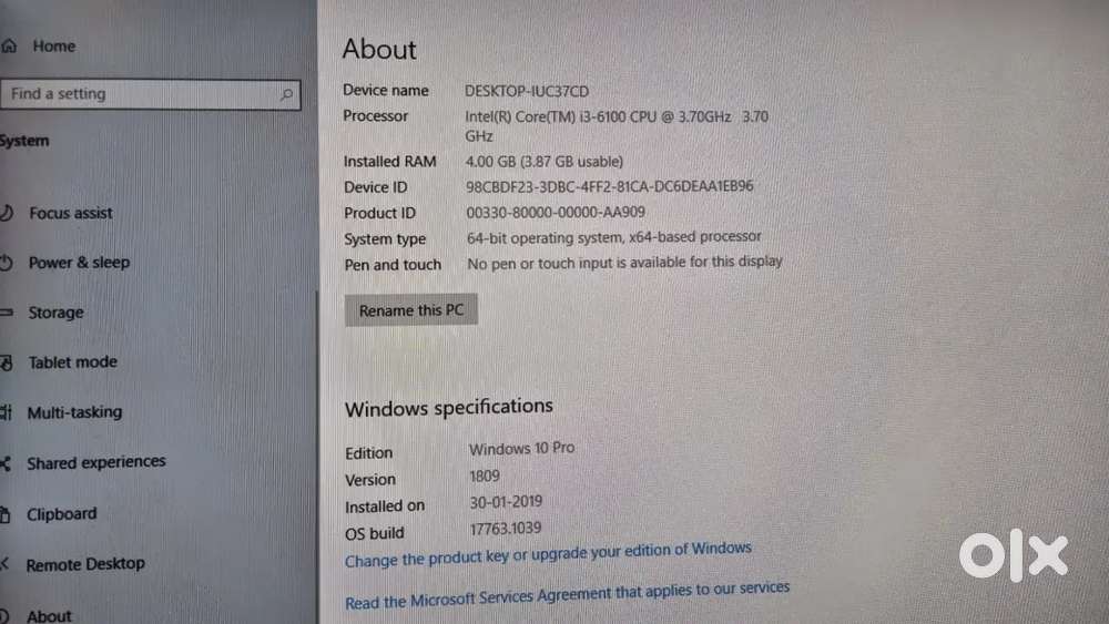 Intel i3 6th Gen Desktop 4GB DDR4 1TB HDD DVD Drive