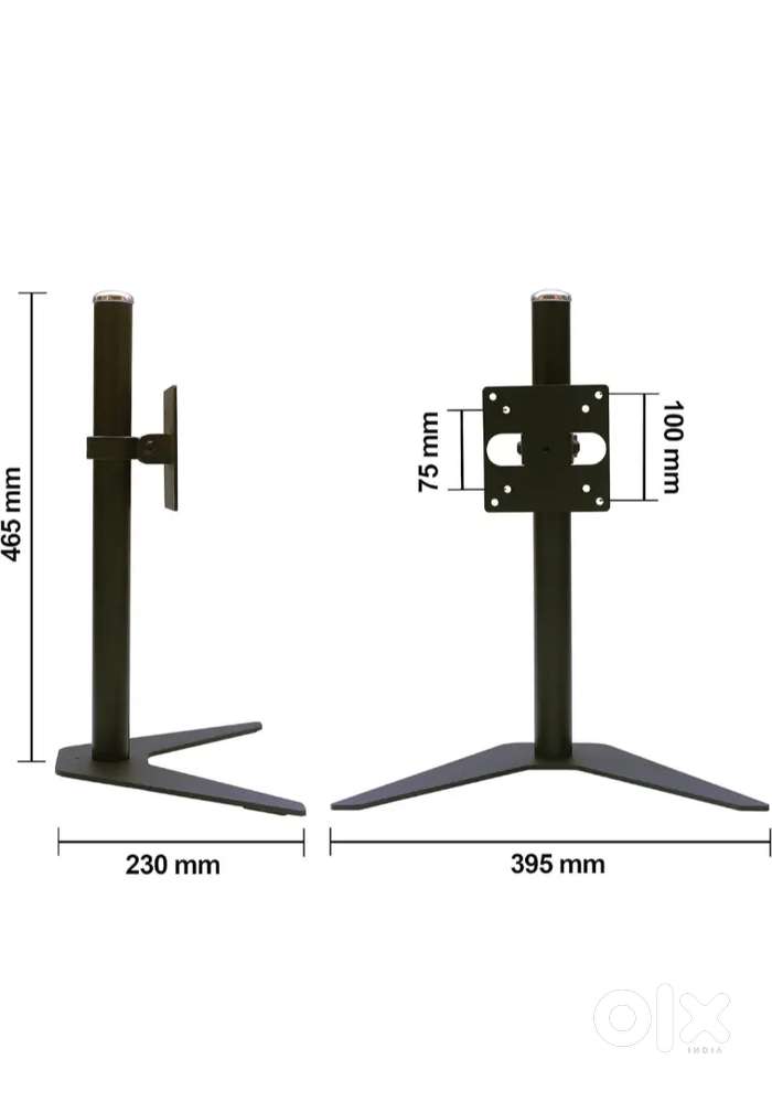 TV stand Mount VESA (Steel/Color : Black)
